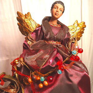 Ethnic Angel Tree Topper EUC ❤️
